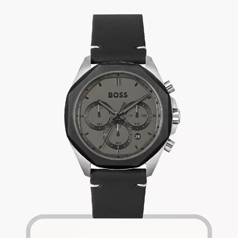 Hugo Boss Cloud Chronograph Black Dial Fashion Men's Watch- 1514014